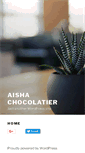 Mobile Screenshot of aishachocolatier.com